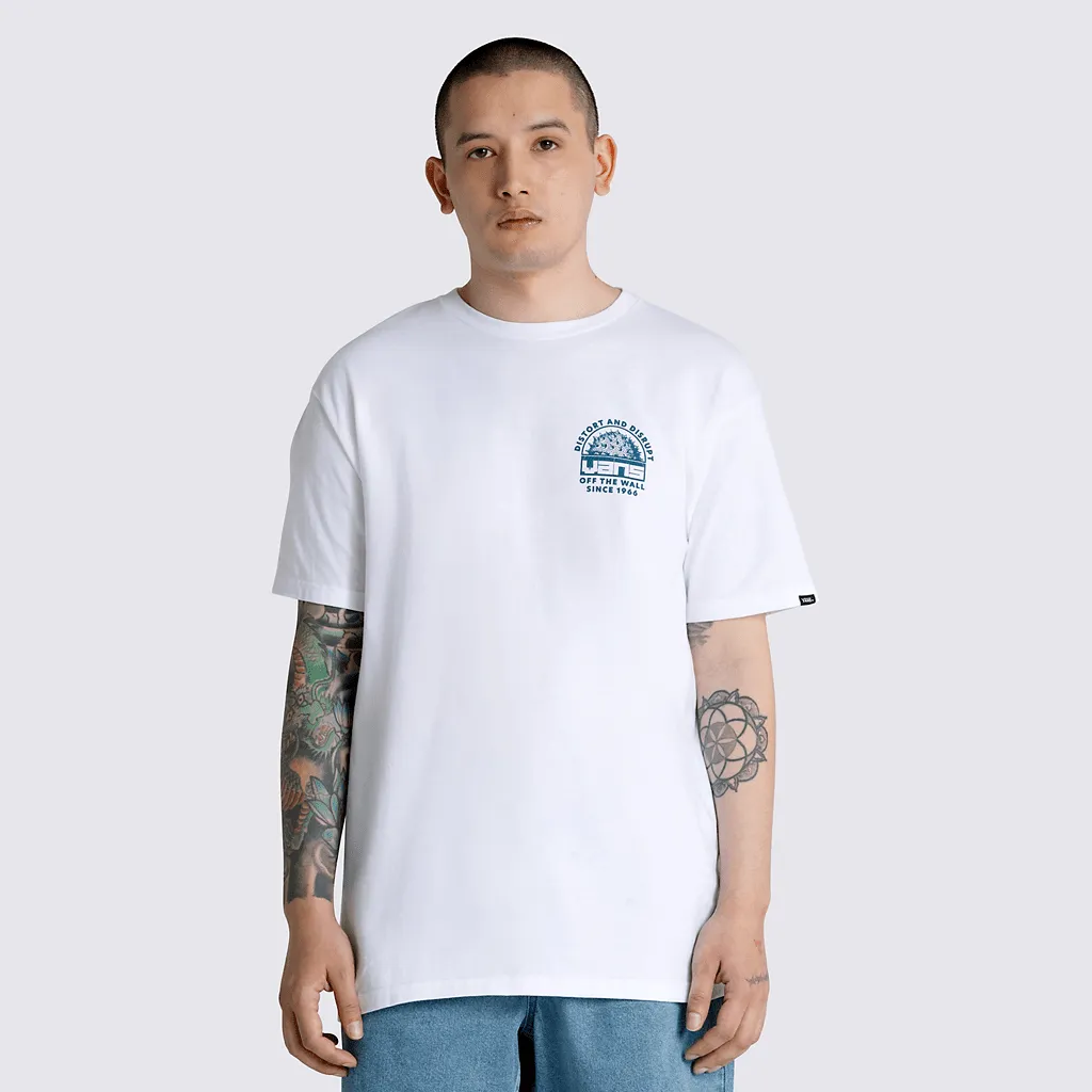 Distort and disrupt t-shirt - White