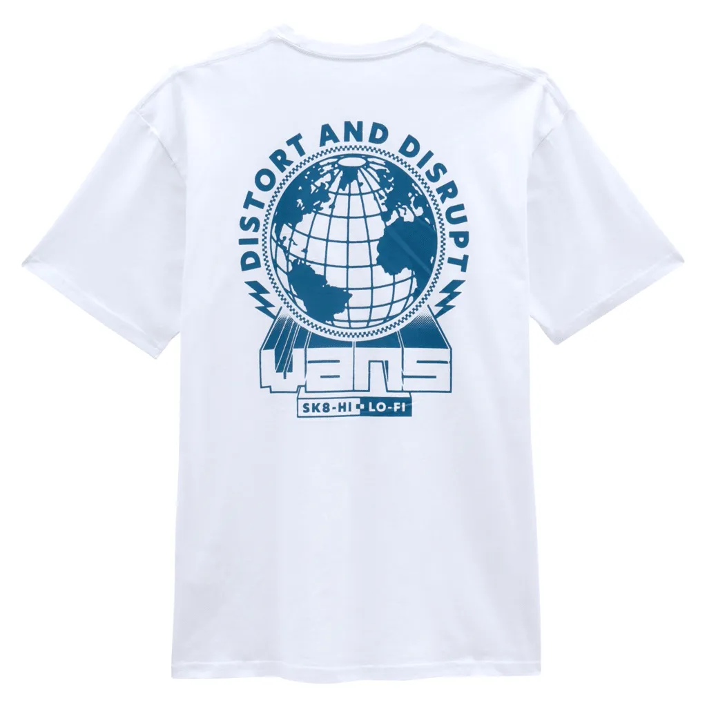 Distort and disrupt t-shirt - White