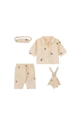 Doll Pyjama Set - Cherry