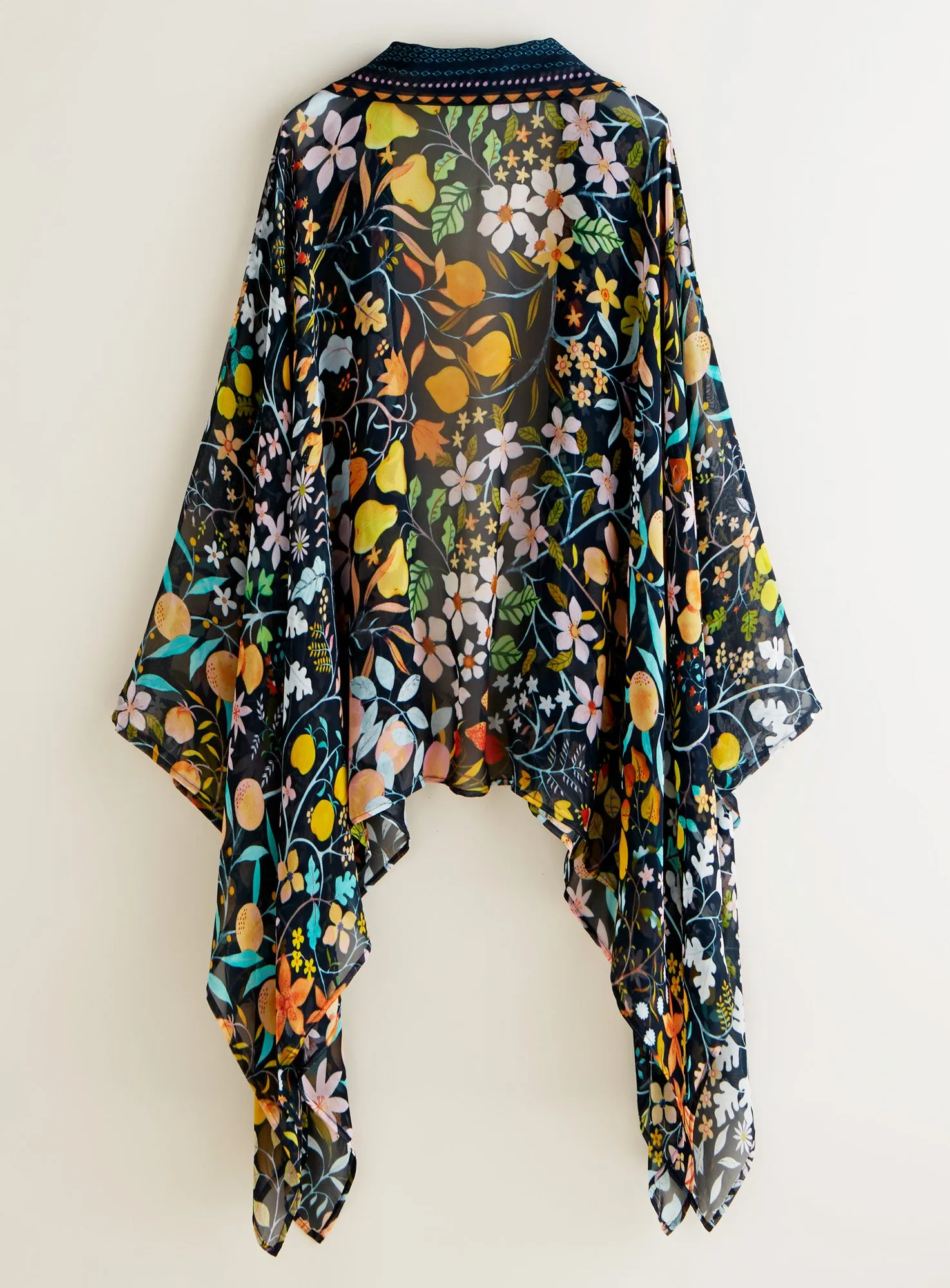 Floral Geometry Kimono Topper