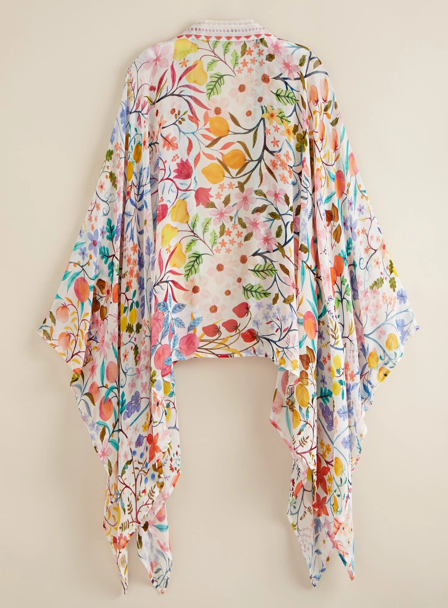 Floral Geometry Kimono Topper