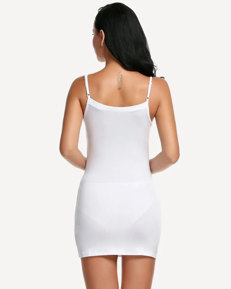 Full Slip Strap Mini Dress Shapewear