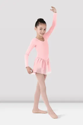 Girls Long Sleeve Skirted Leotard