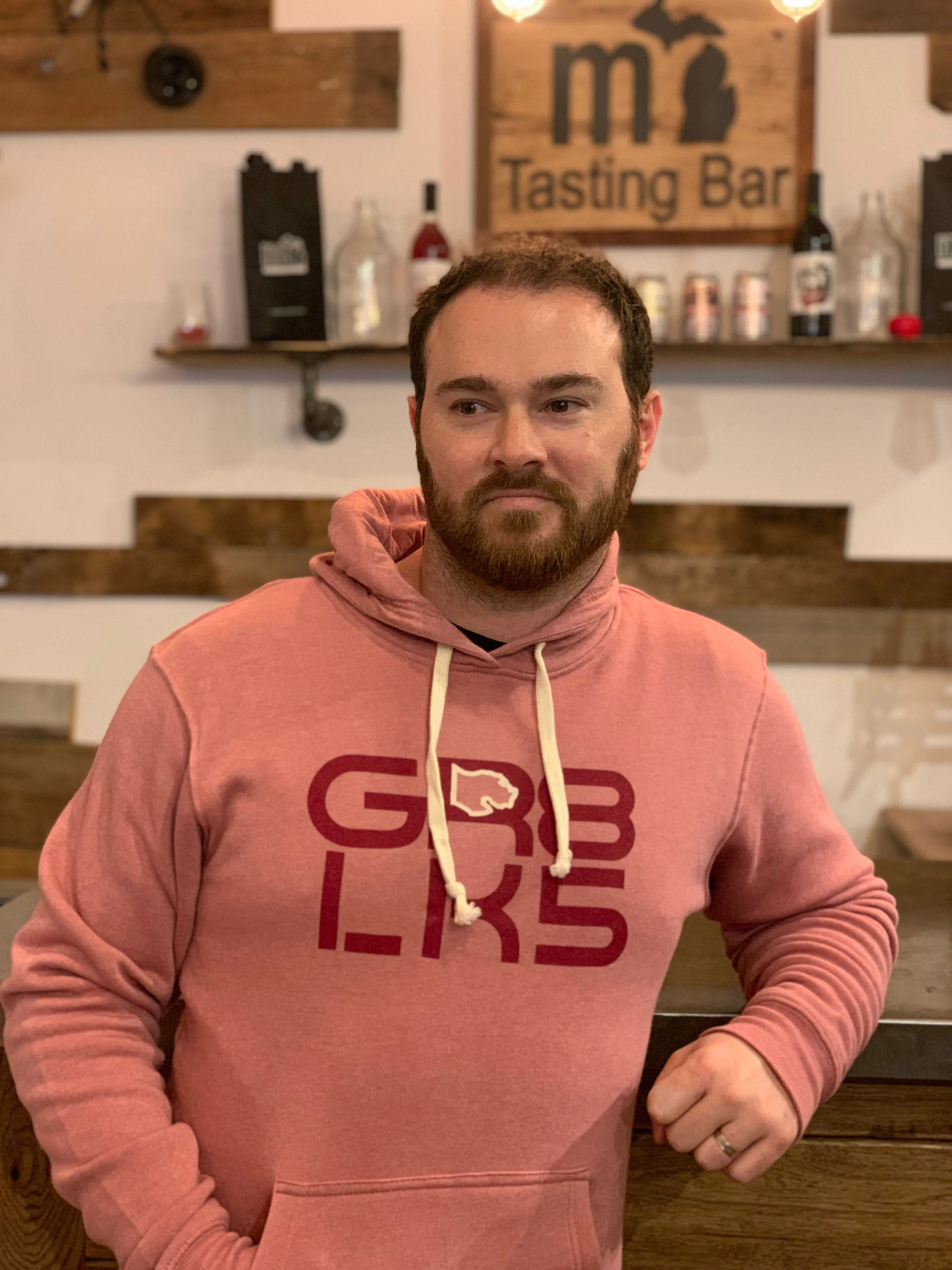 GR8 LK5 Tri-Blend Dusty Rose Hoodie