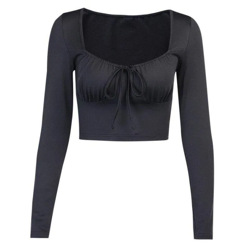 Gretel Long-Sleeved Cropped Top