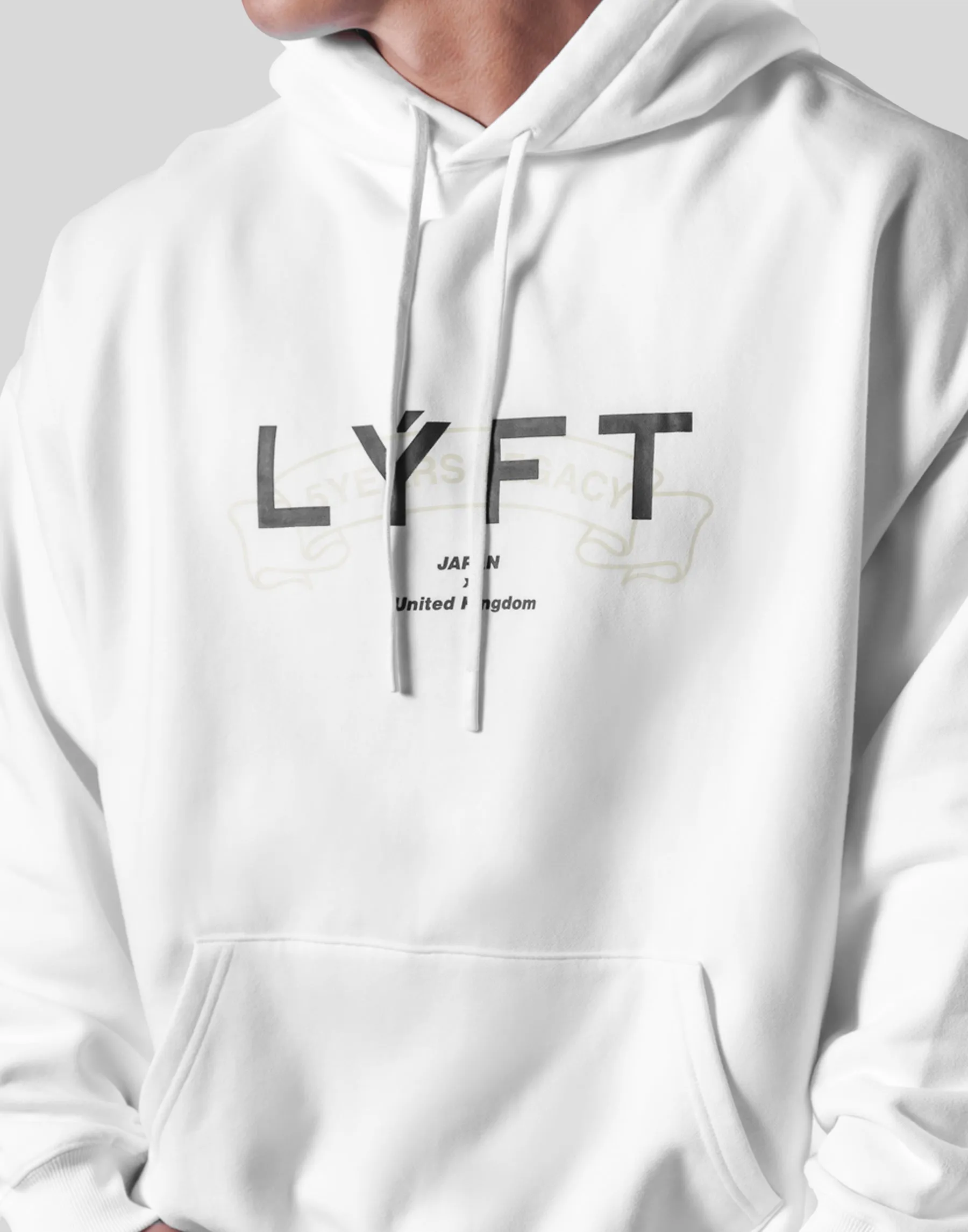 Heritage Logo Oversize Sweat Hoodie - White