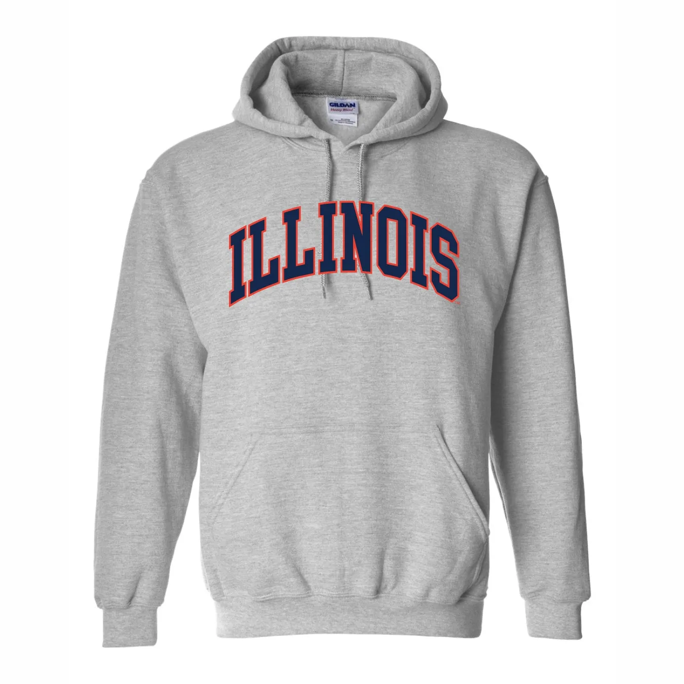 Illinois Fighting Illini Arch 2-Color Hoodie