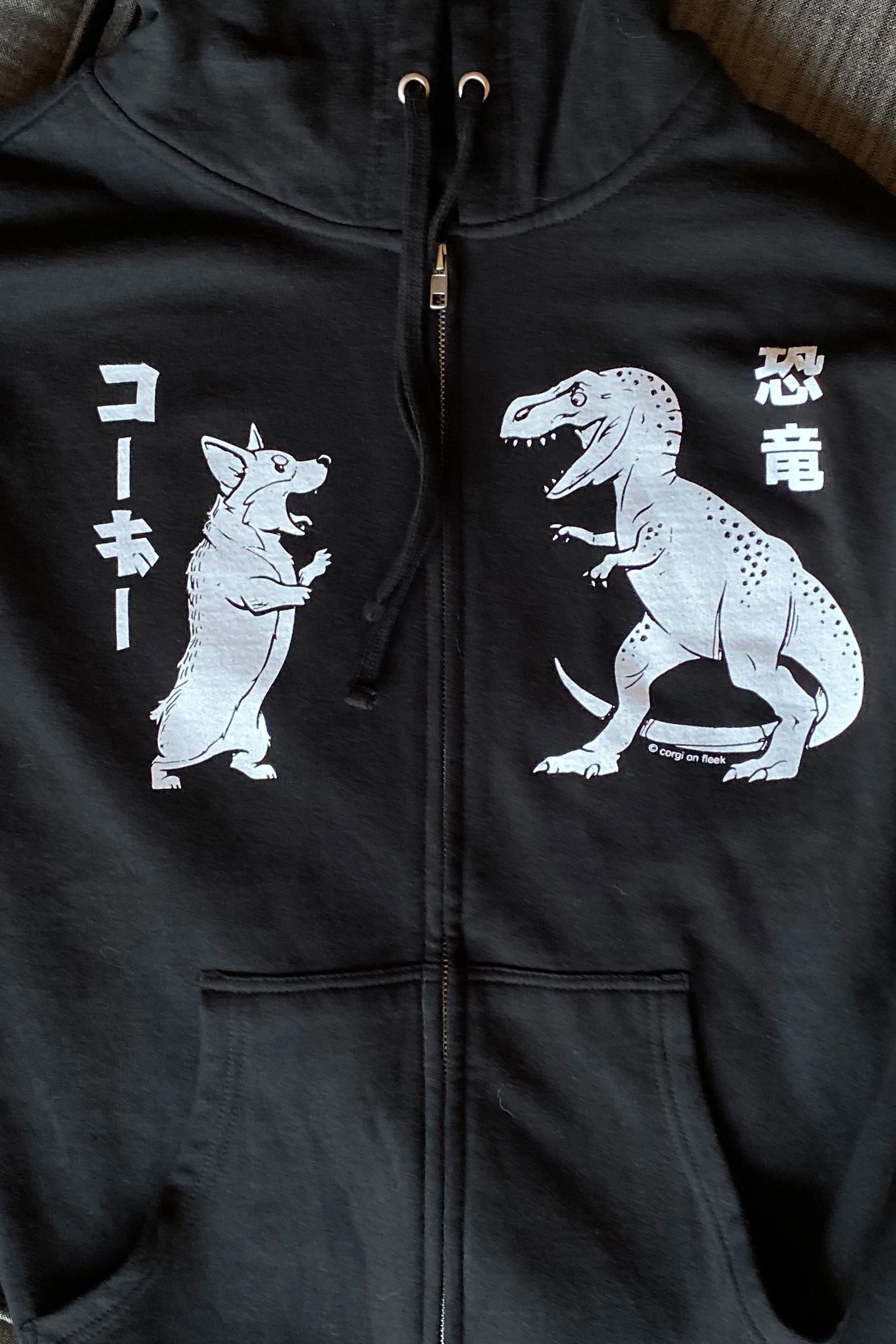 Japanese Corgisaurus Rex Premium Hoodie [Limited Edition]