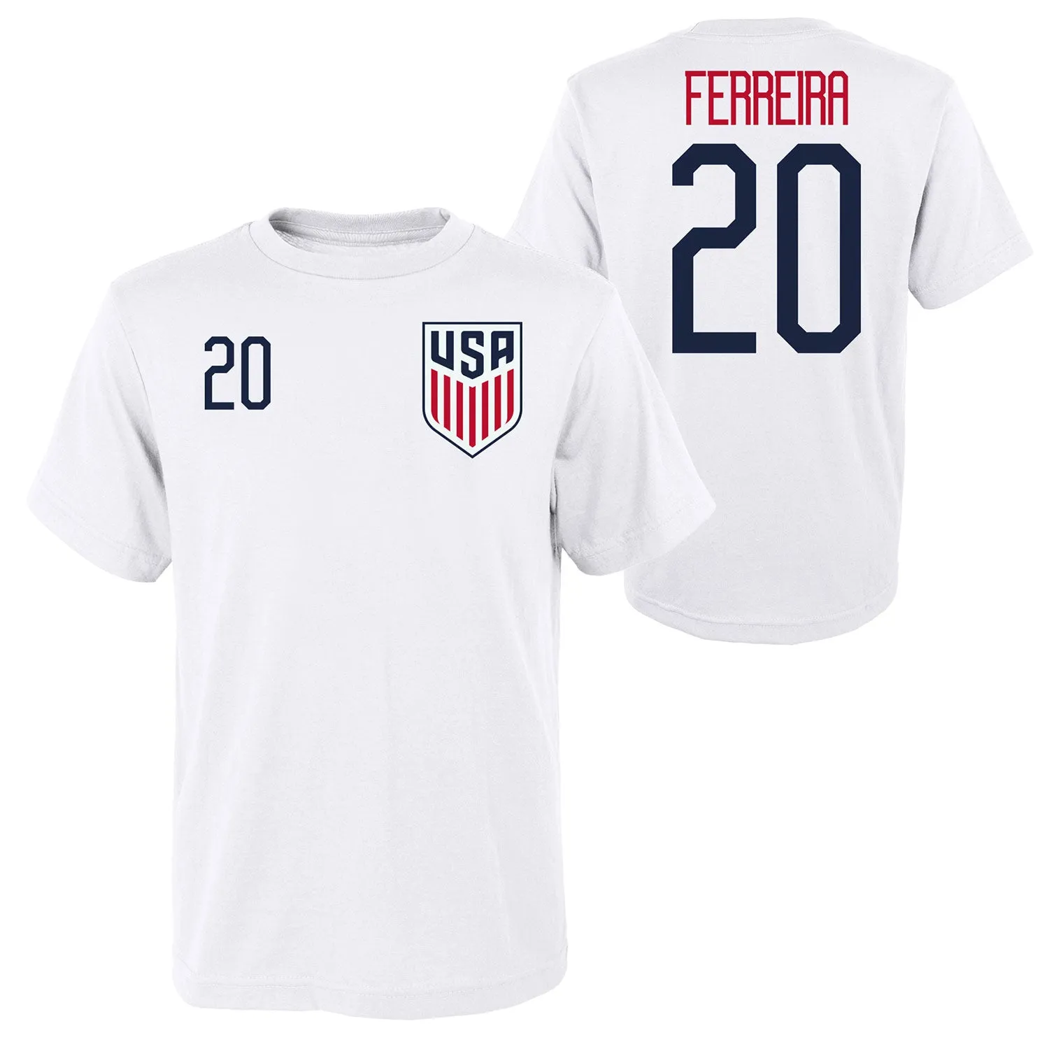 Jesus Ferreira USNMT White T-Shirt - Youth