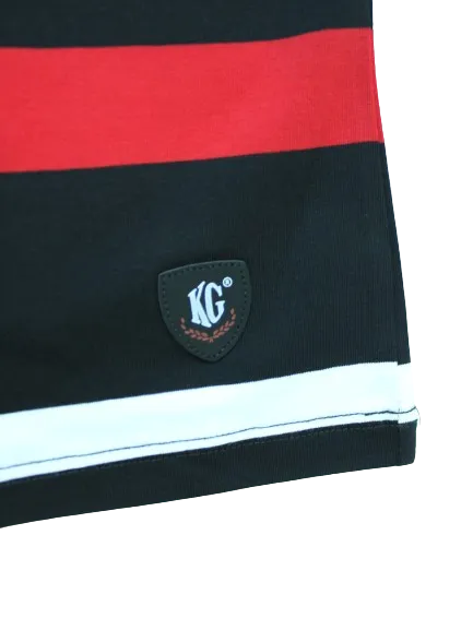 KG S/S Red/Black Crew Neck T - Shirt