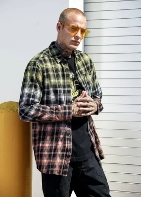 Konus Men's Double Dip Dyed Flannel shirt