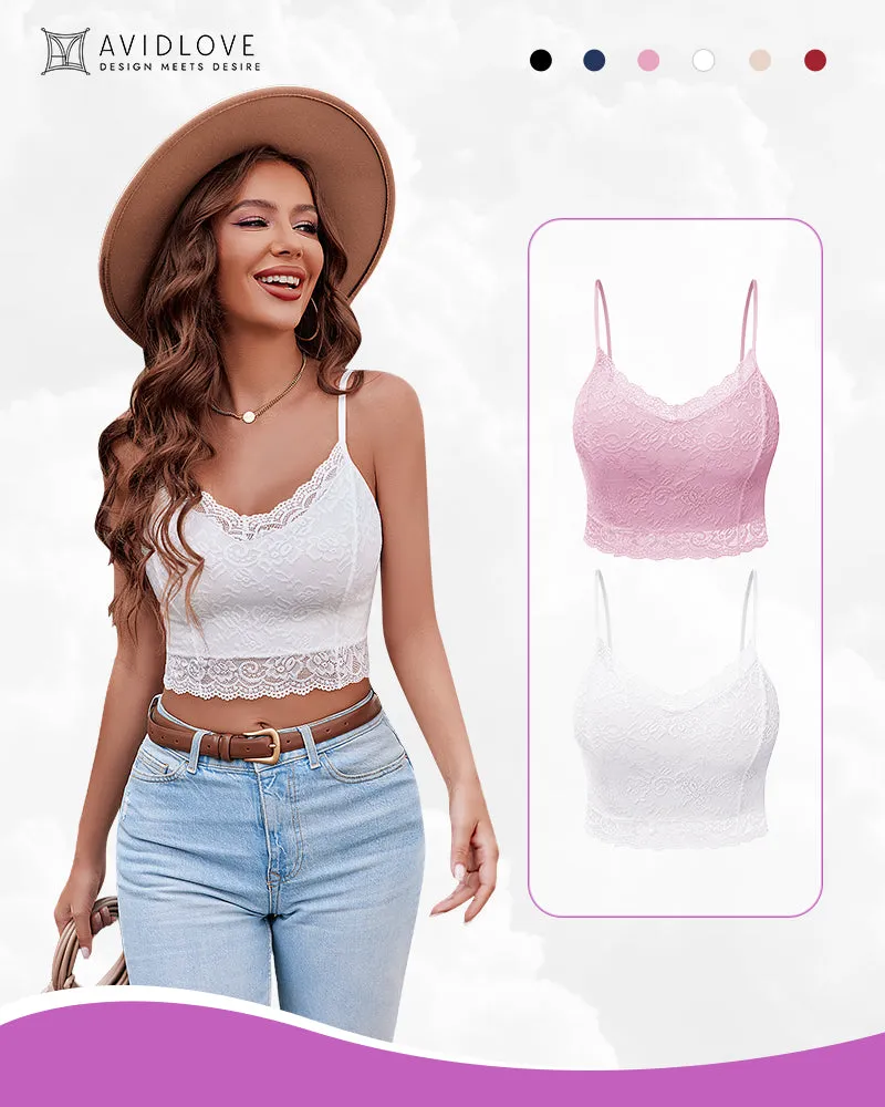 Lace V Neck Bralette Top