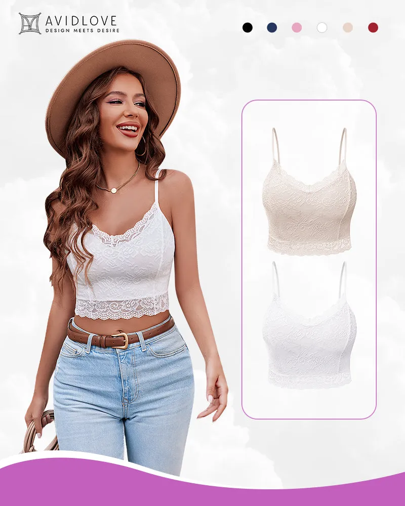 Lace V Neck Bralette Top