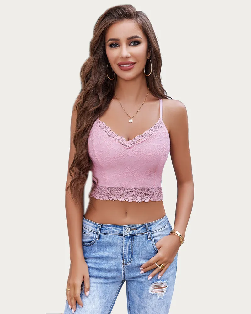 Lace V Neck Bralette Top