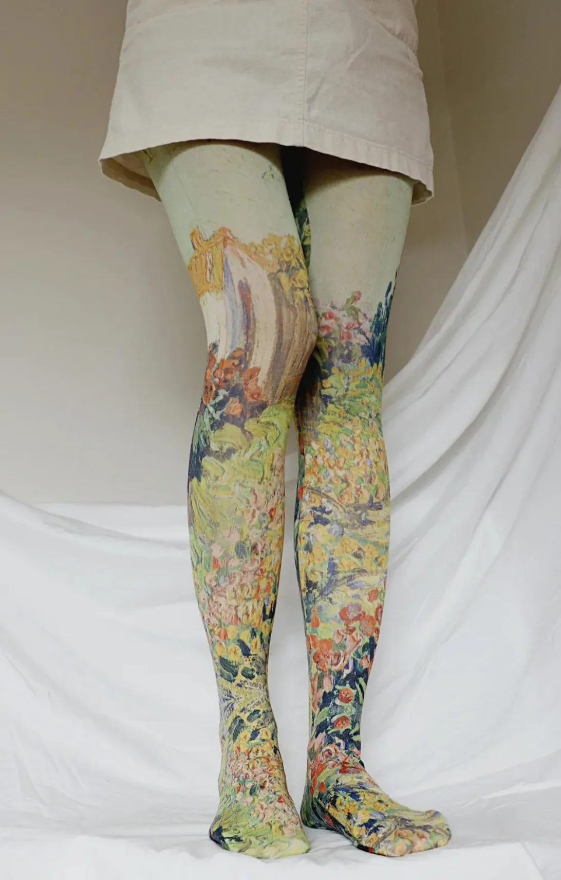 Landscape by Van Gogh Printed Art Tights