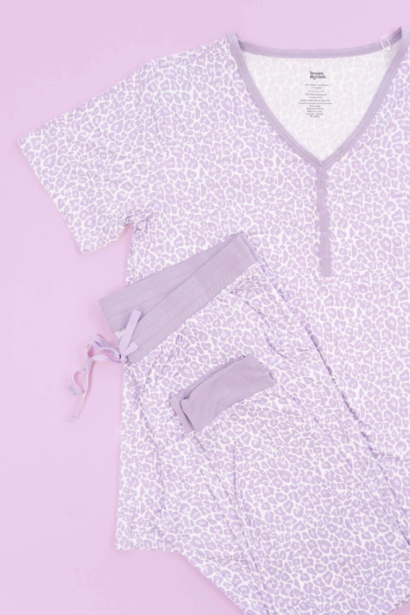 Lavender Leopard Dream Jogger Pajamas