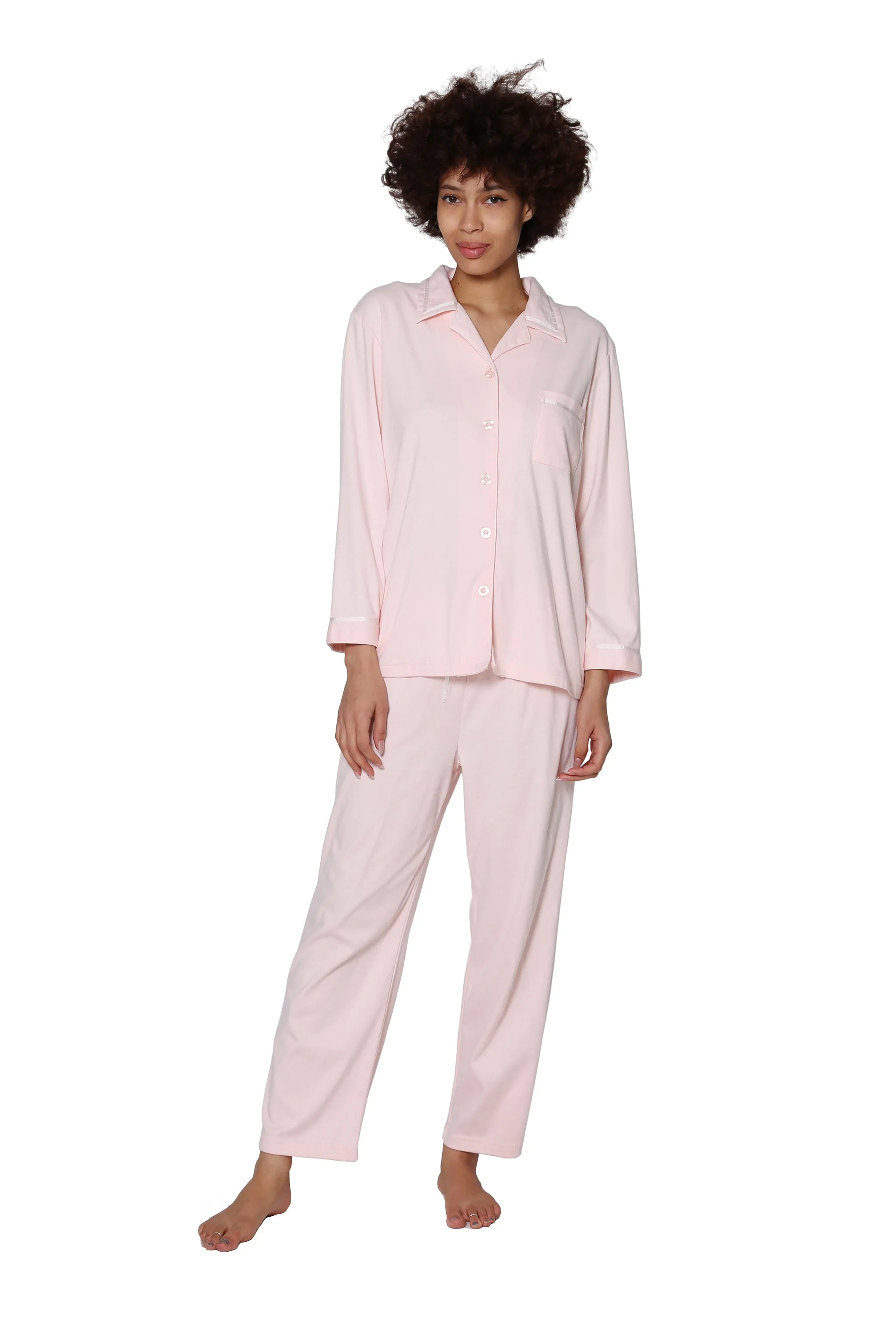 Long Sleeve Plus Size PJ Set