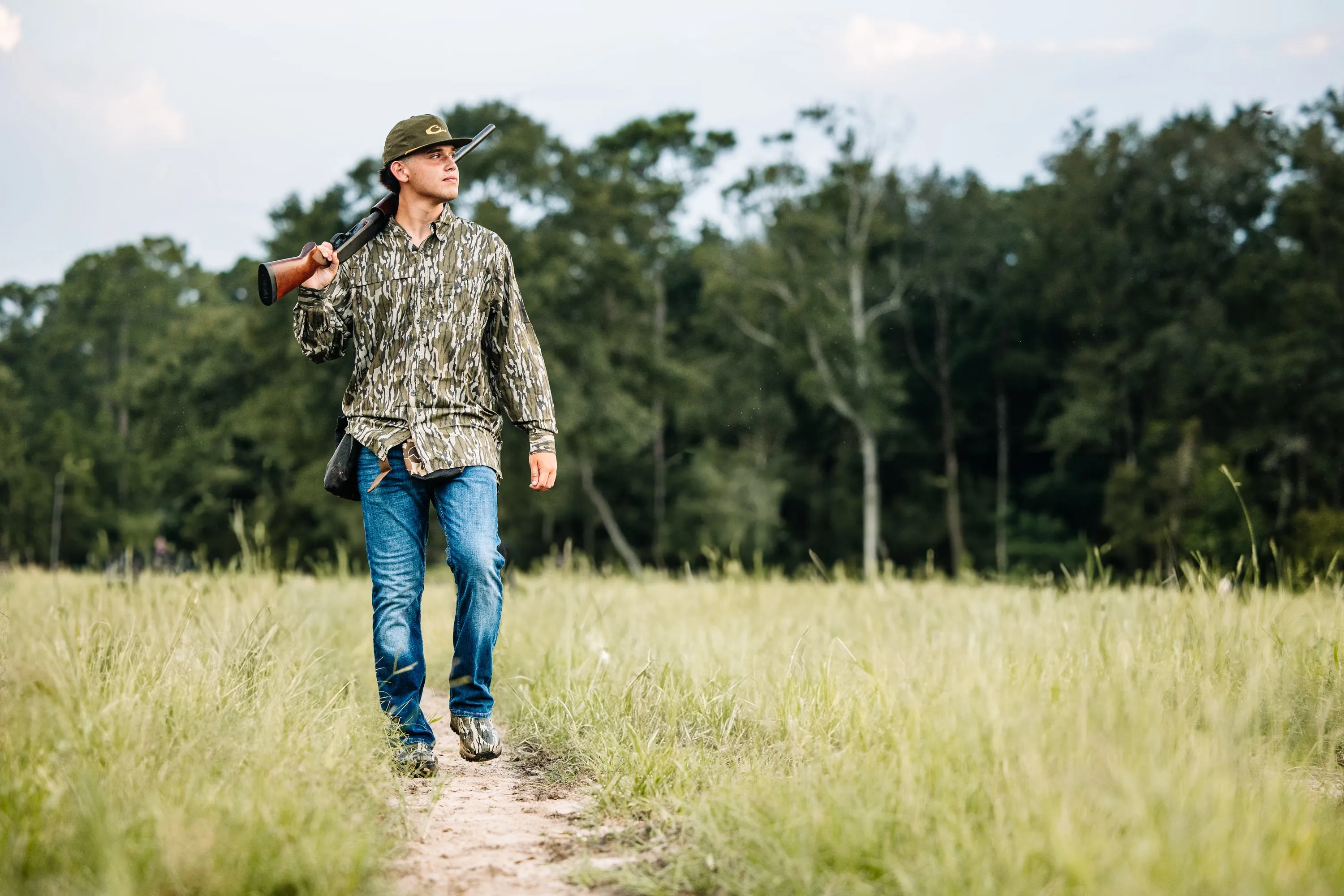 Long-Sleeved Flyweight Camo Hunting Shirt