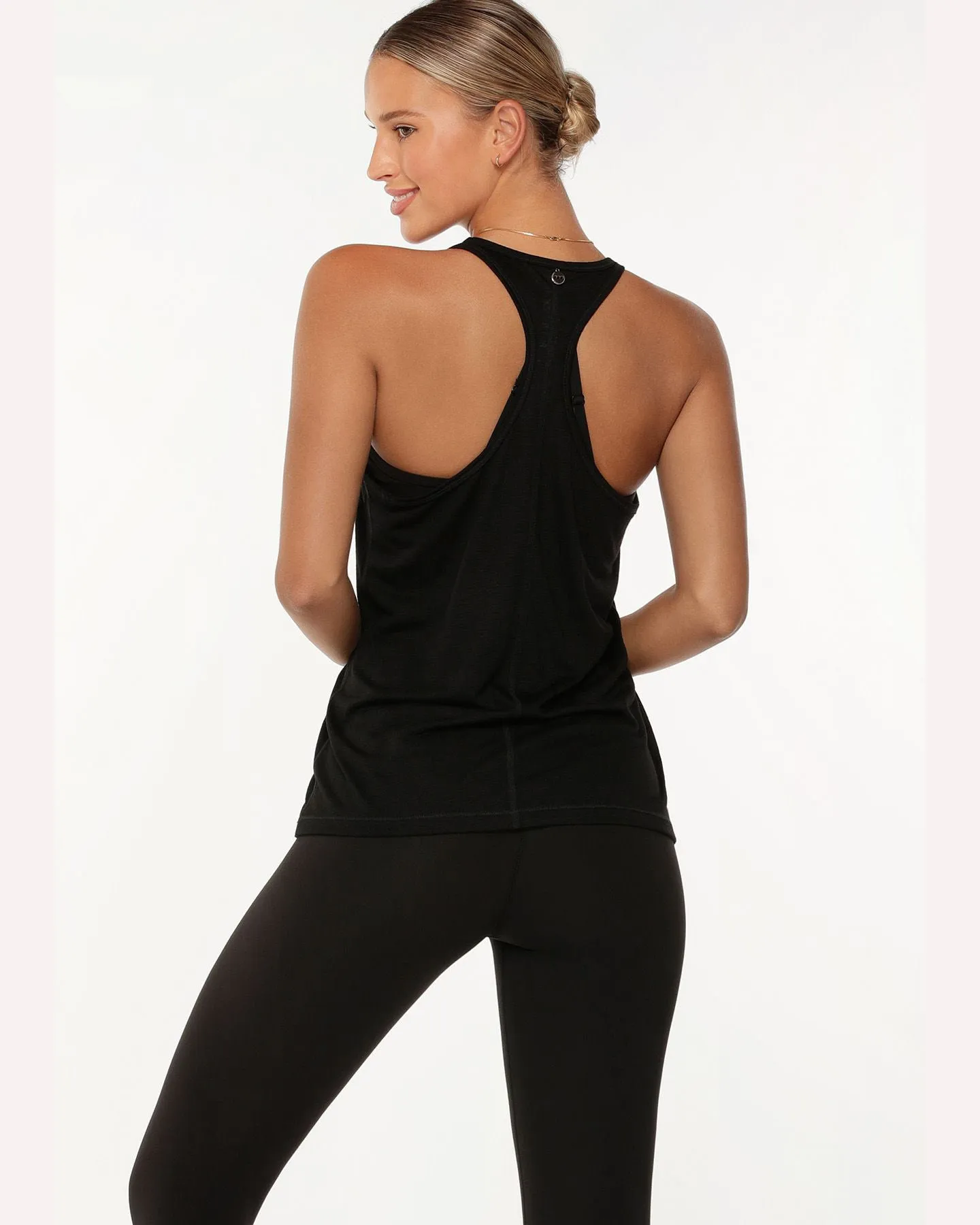 Lorna Jane Slouchy Gym Tank - Black