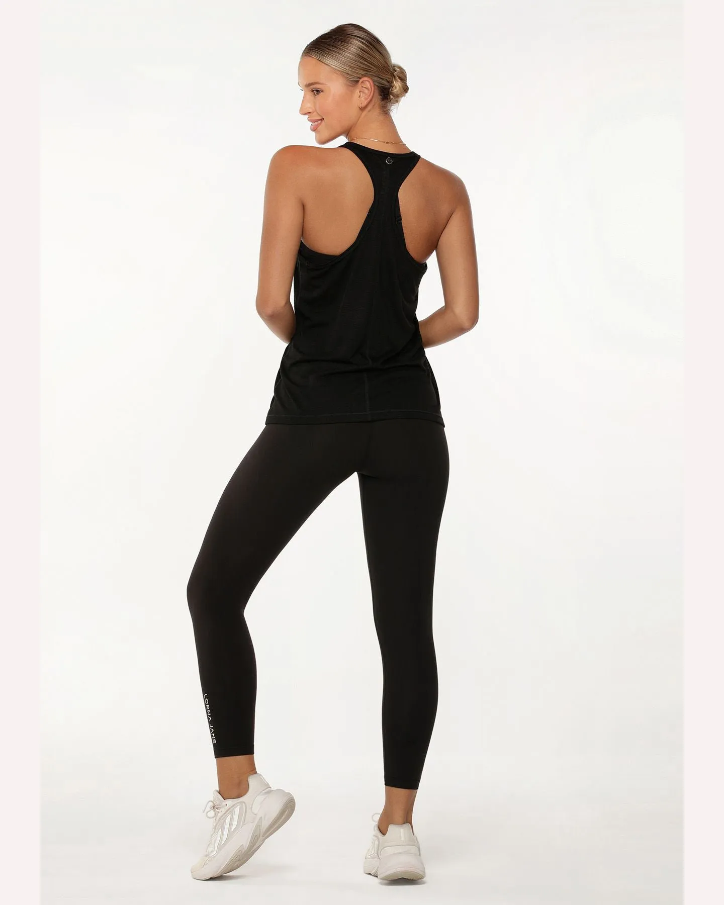 Lorna Jane Slouchy Gym Tank - Black