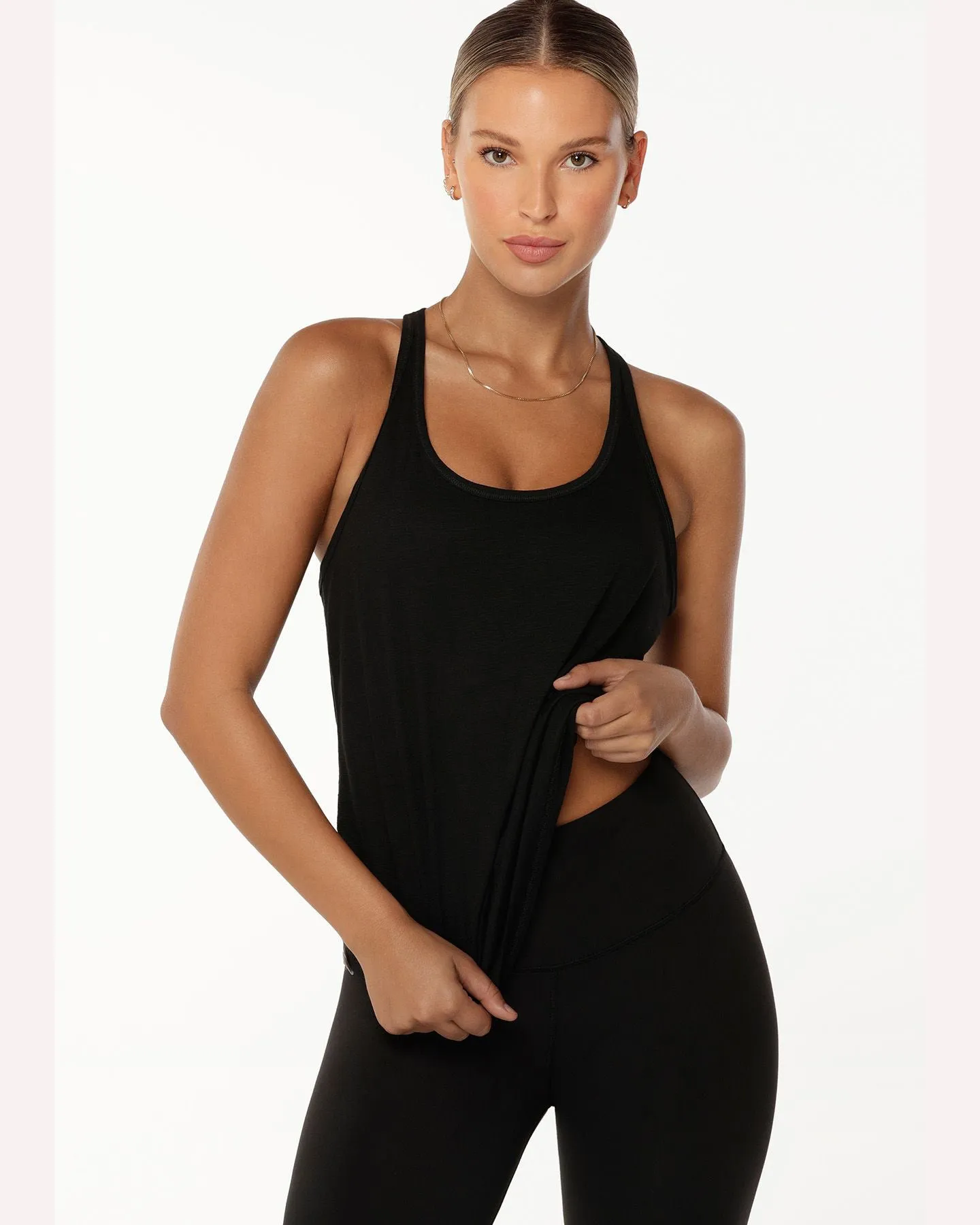 Lorna Jane Slouchy Gym Tank - Black