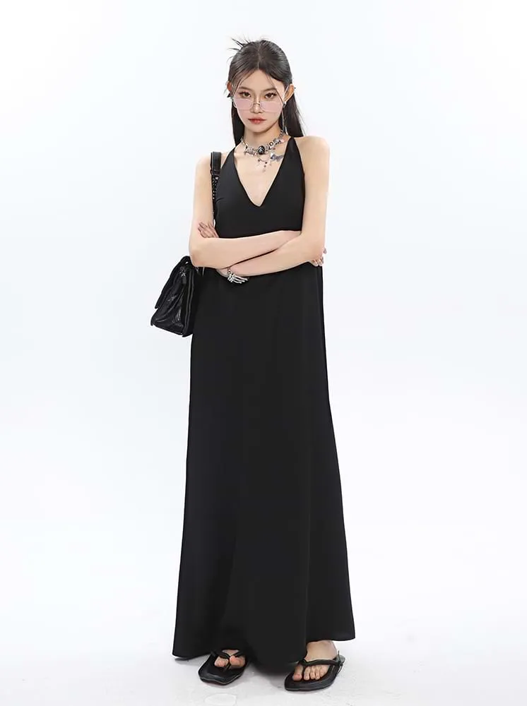 Low Neck Maxi Dress