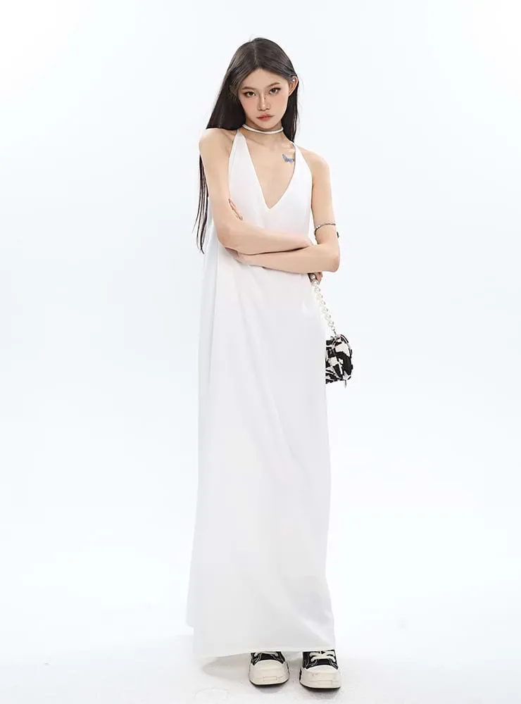 Low Neck Maxi Dress