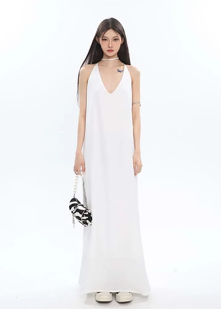 Low Neck Maxi Dress