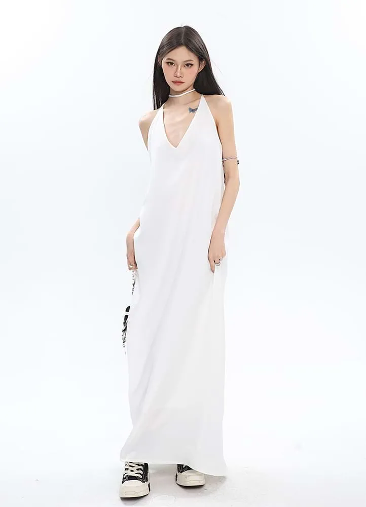 Low Neck Maxi Dress