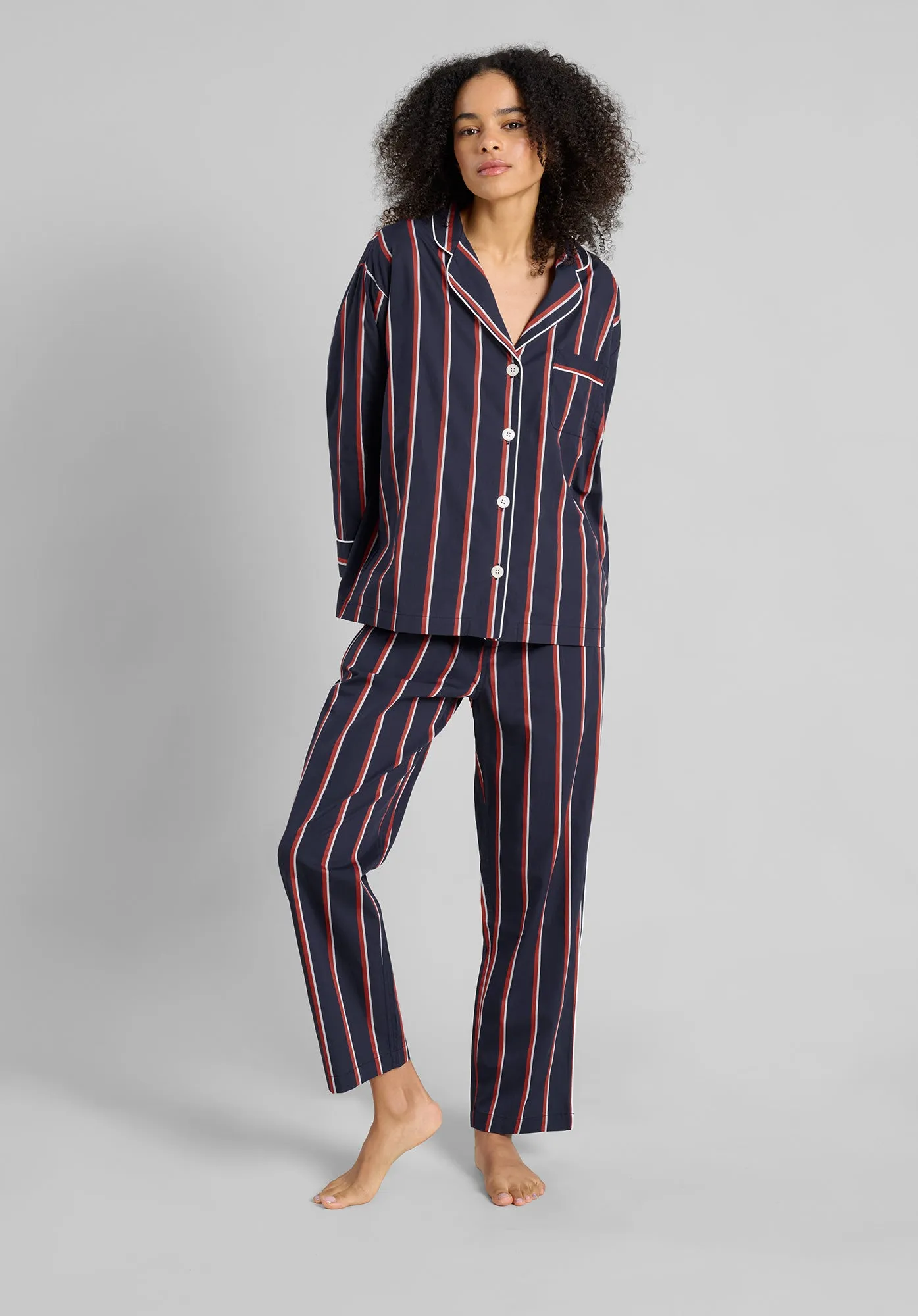 Marina Pajama Set in Marine Stripe