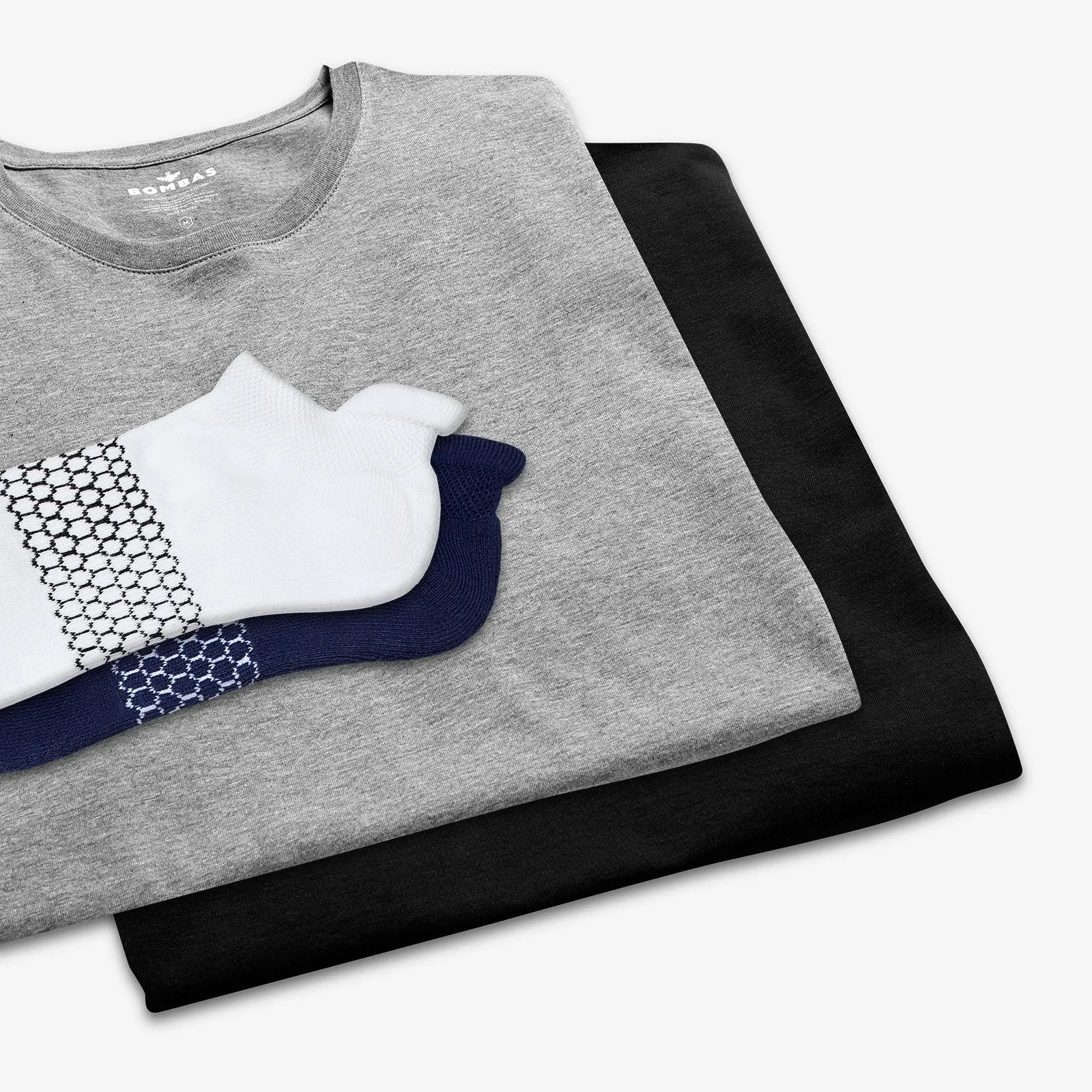 Men's Crew Neck T-Shirt & Ankle Sock 6-Pack