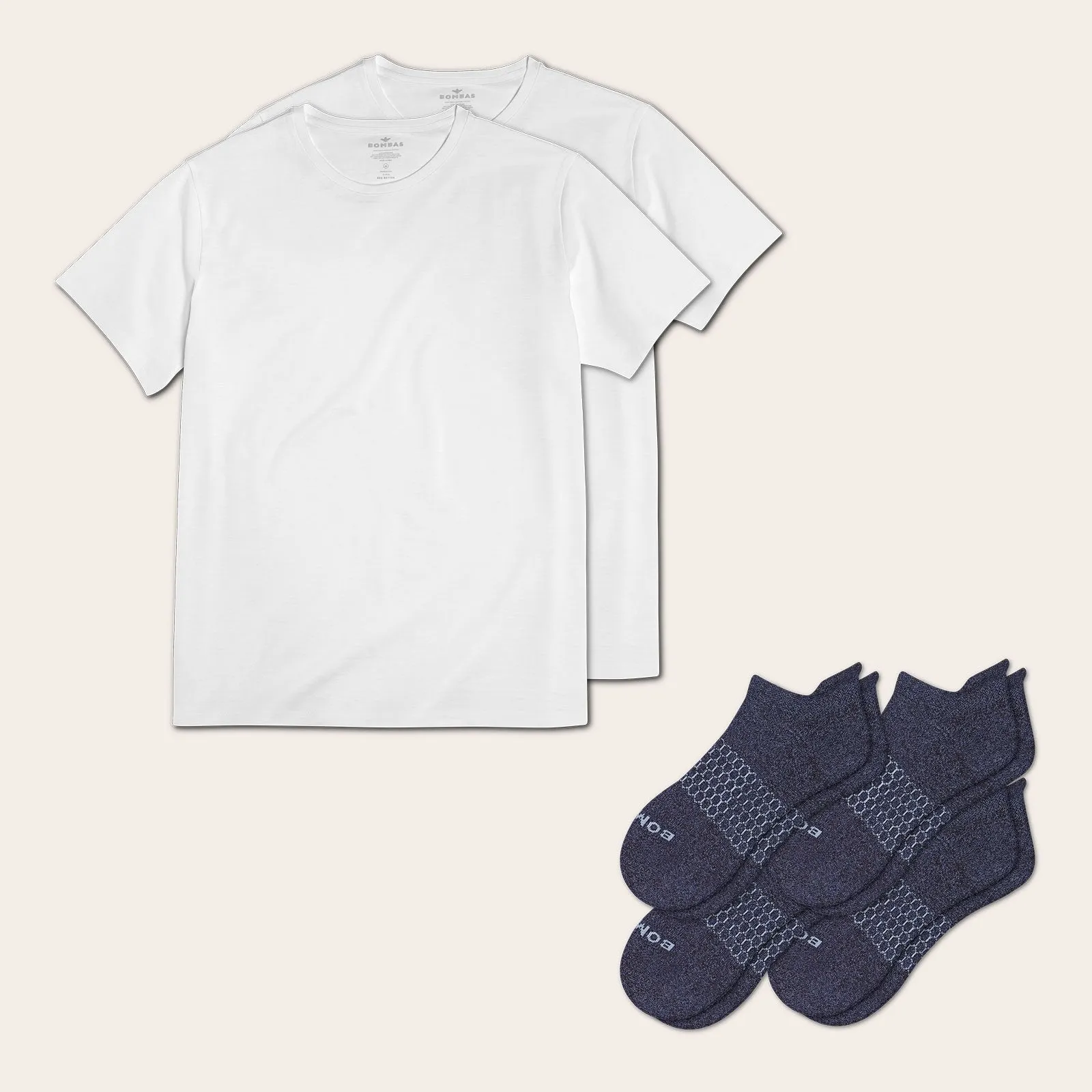 Men's Crew Neck T-Shirt & Ankle Sock 6-Pack