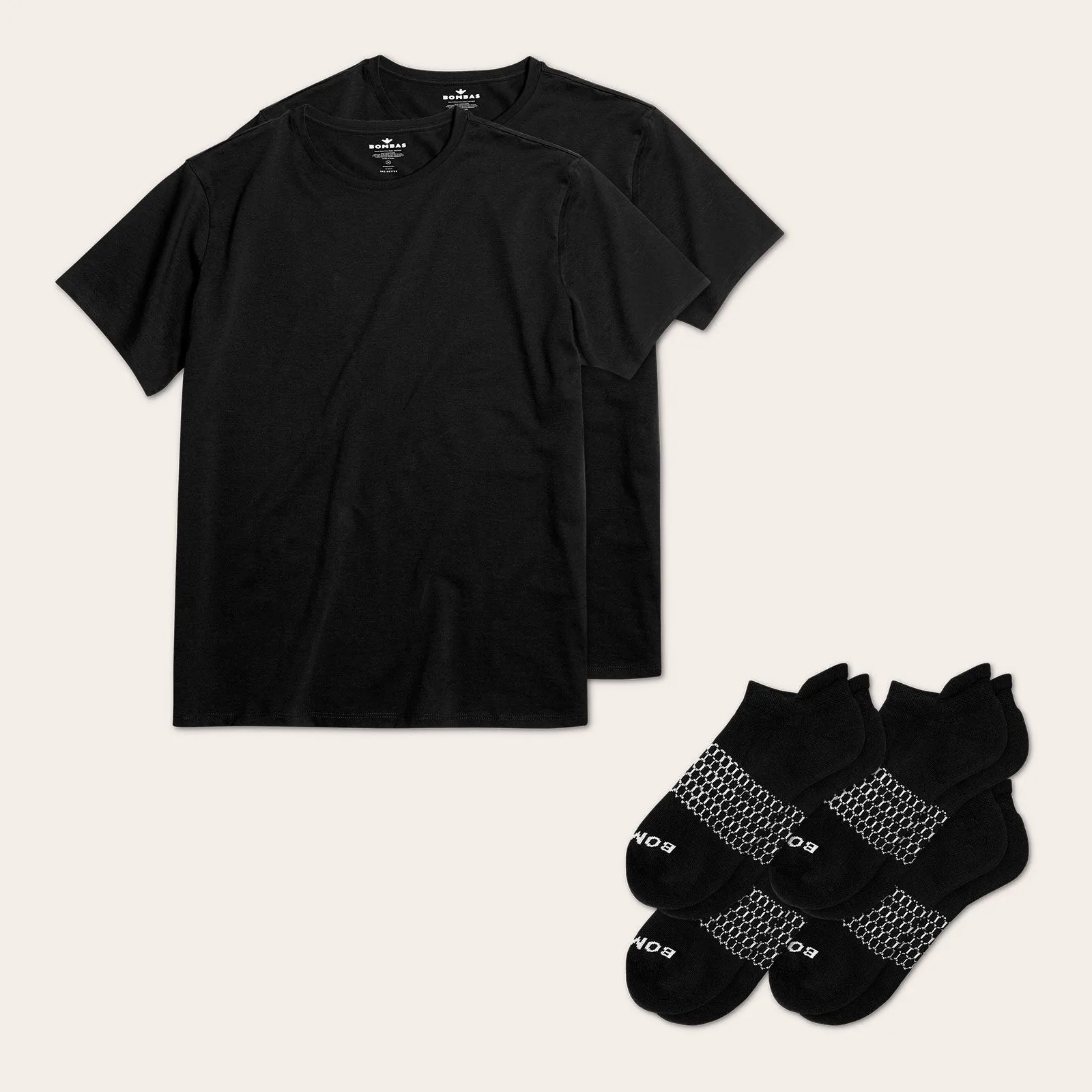 Men's Crew Neck T-Shirt & Ankle Sock 6-Pack