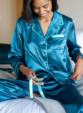 MER-SEA Satin Sailor Pajama Set