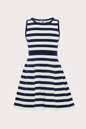 Milly Minis Striped Fit And Flare Dress