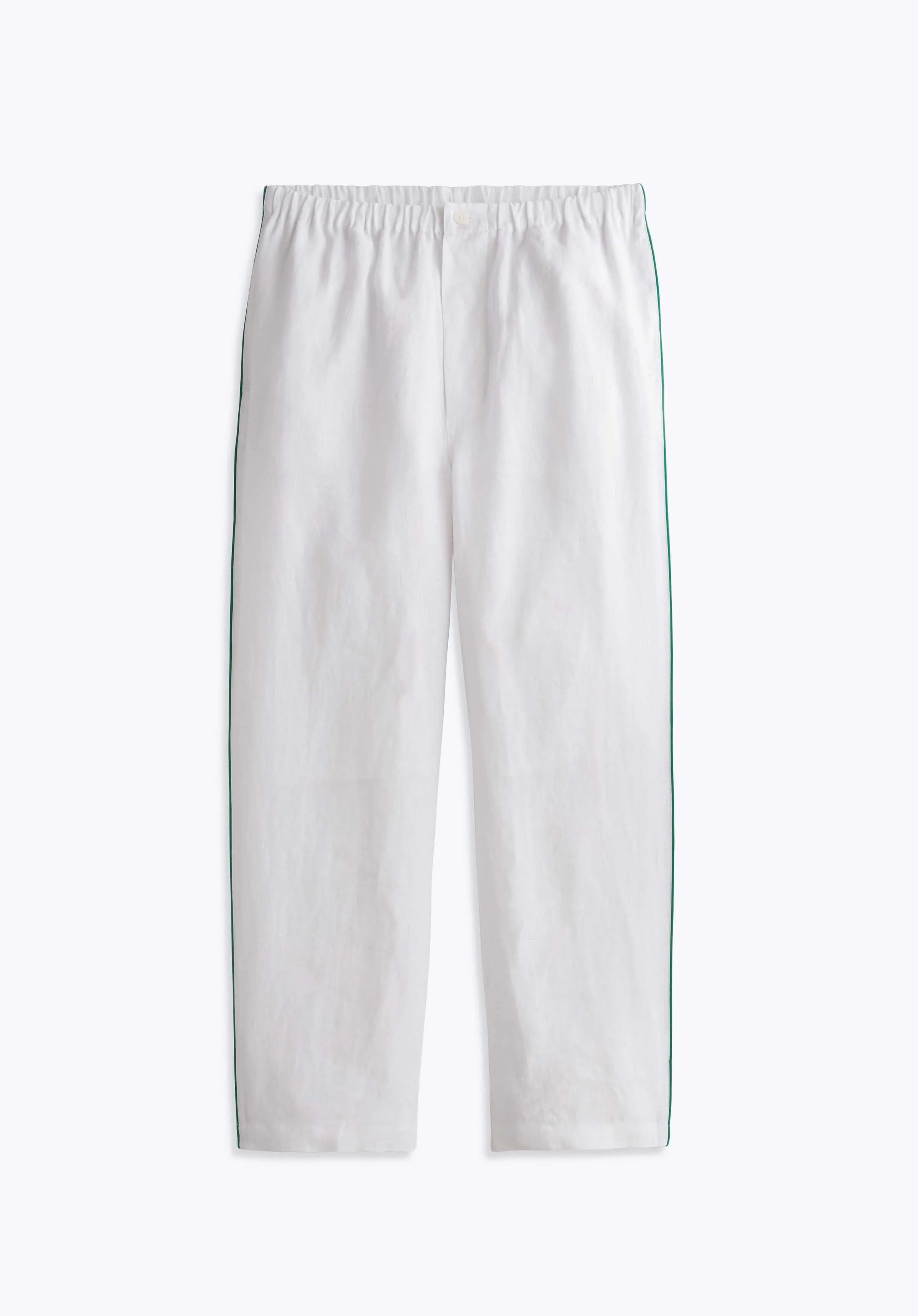 Milton Pajama Pant in White Linen