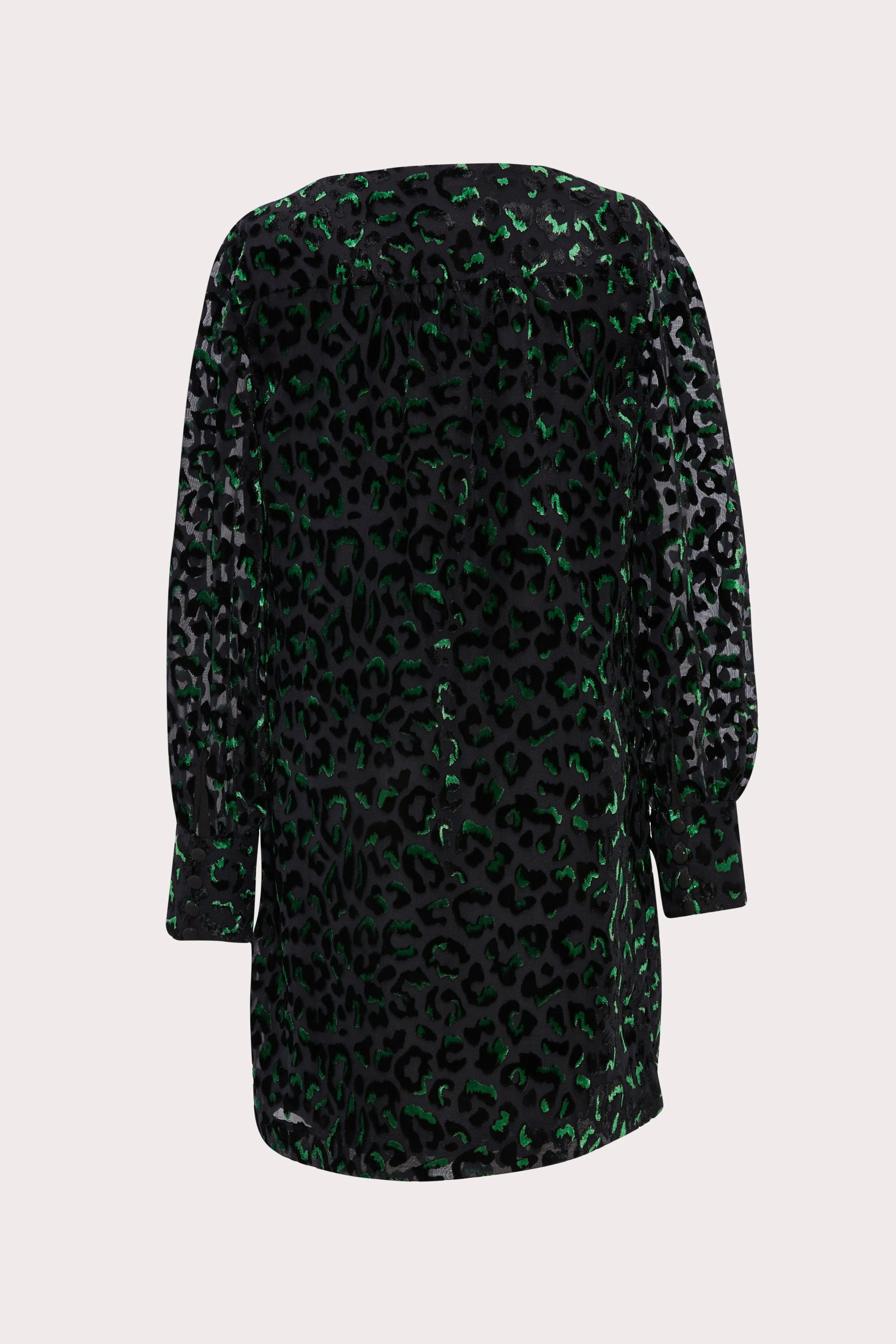 Mini Lylah Velvet Leopard Burnout Dress