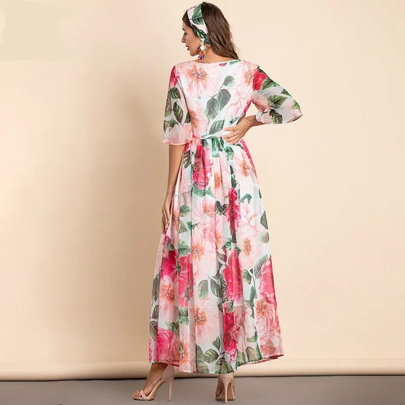 New 2022 Fashion Designer Summer Chiffon Dress