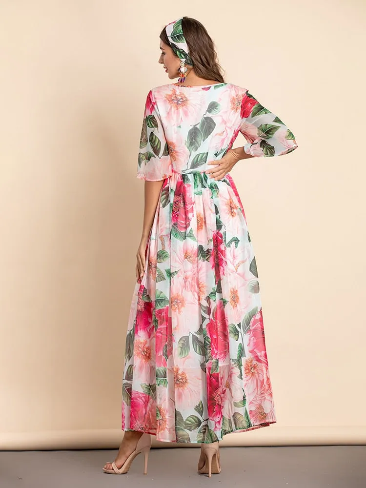 New 2022 Fashion Designer Summer Chiffon Dress