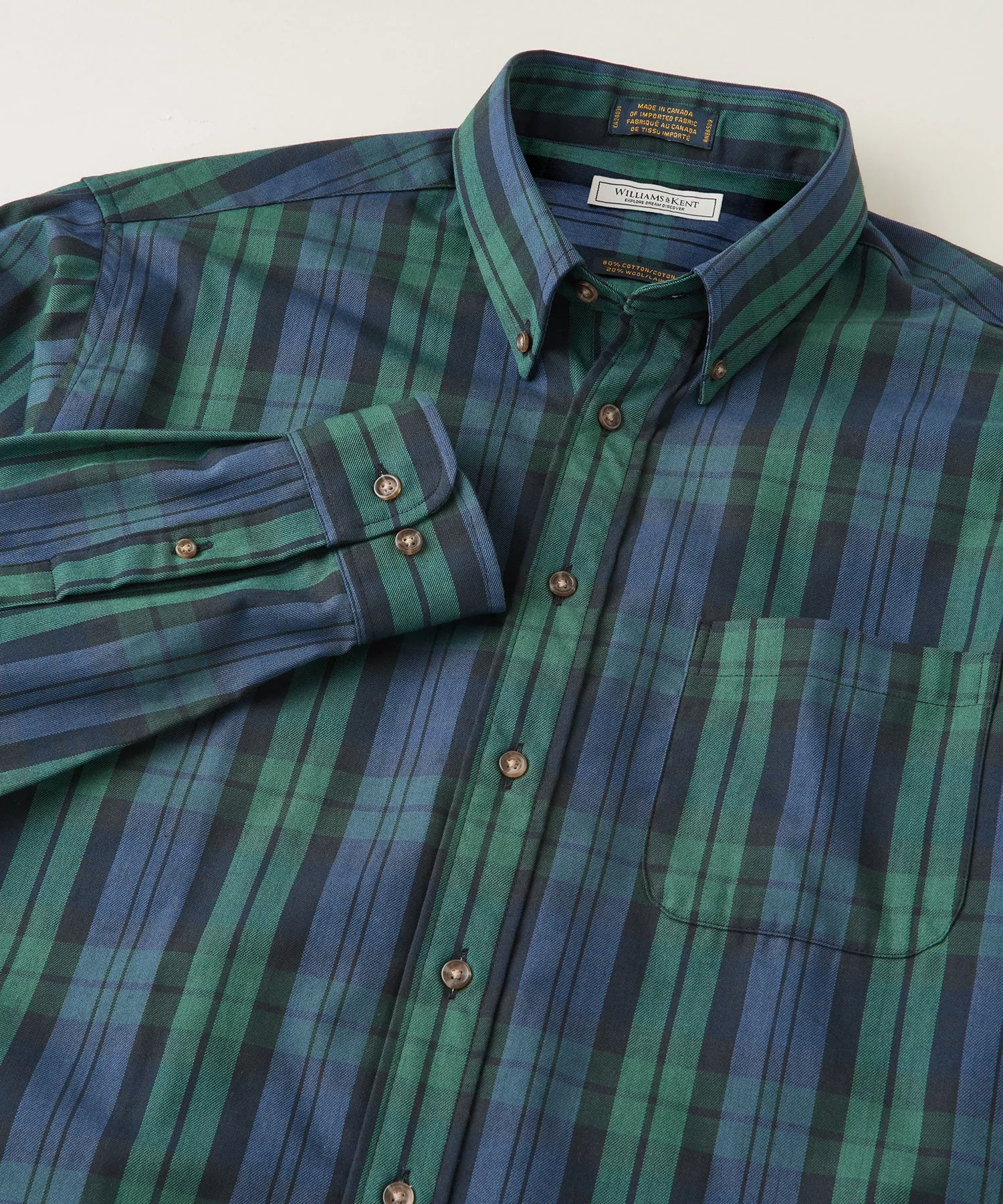 Plaid Long Sleeve Sport Shirt