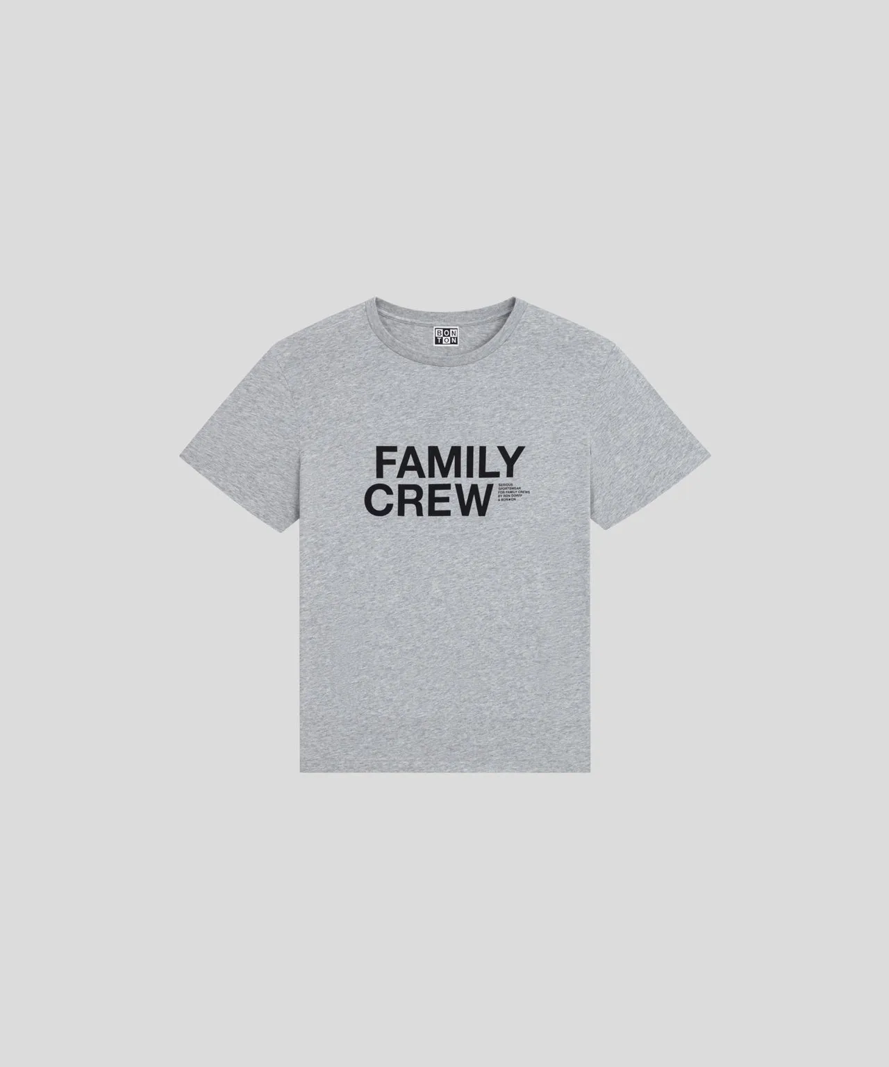 RON DORFF   BON★ON Kids Organic Cotton T-Shirt FAMILY CREW: Heather Grey