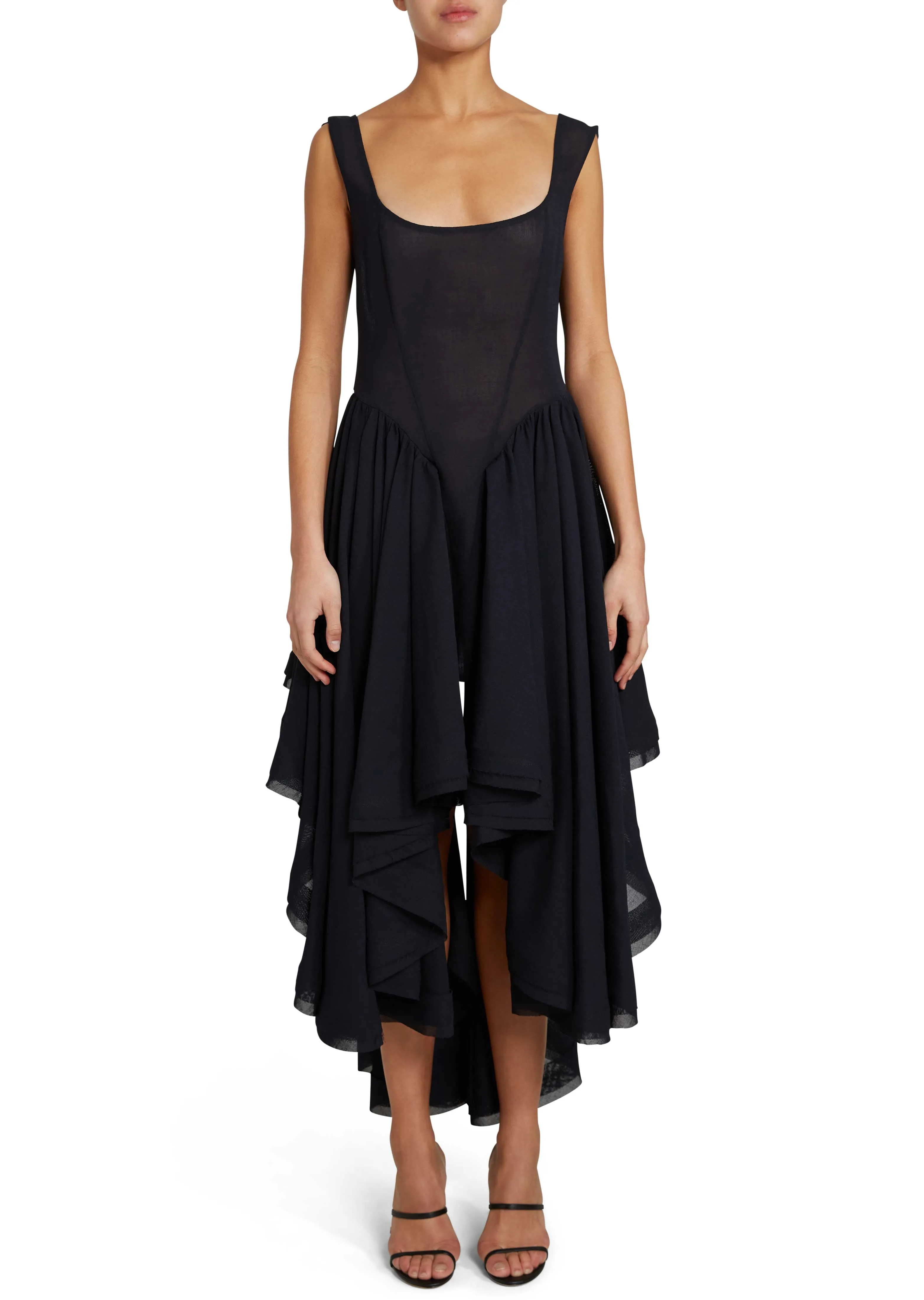 Ruffled Hem Cocktail Dress