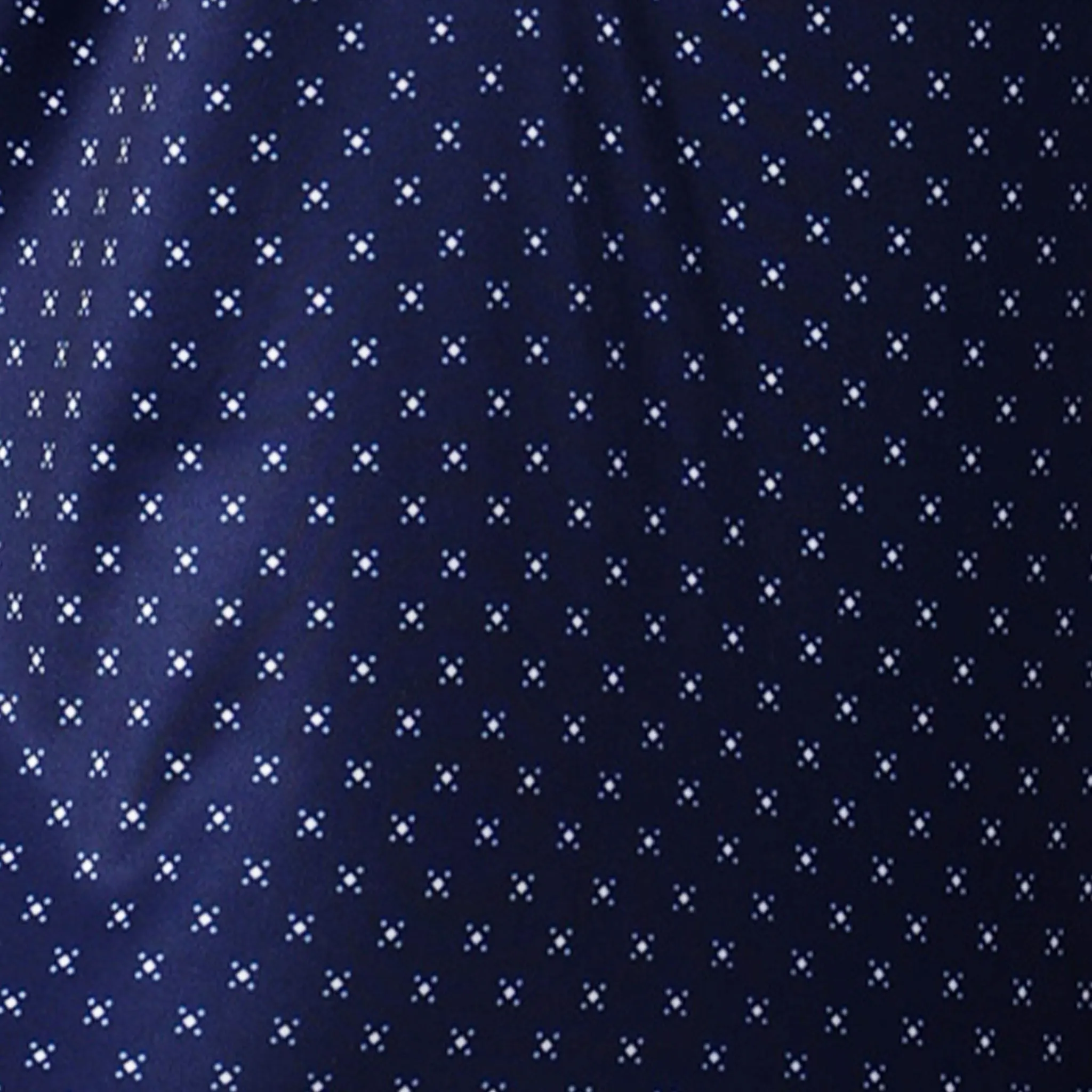 Semi-Spread Collar Polo Navy Pebble Beach 5 Diamond