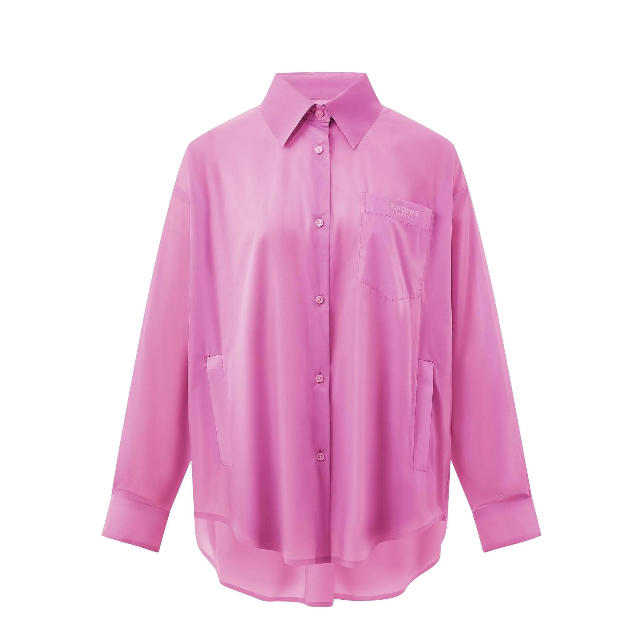 Silk Blend Summer Protection Relaxed Shirt