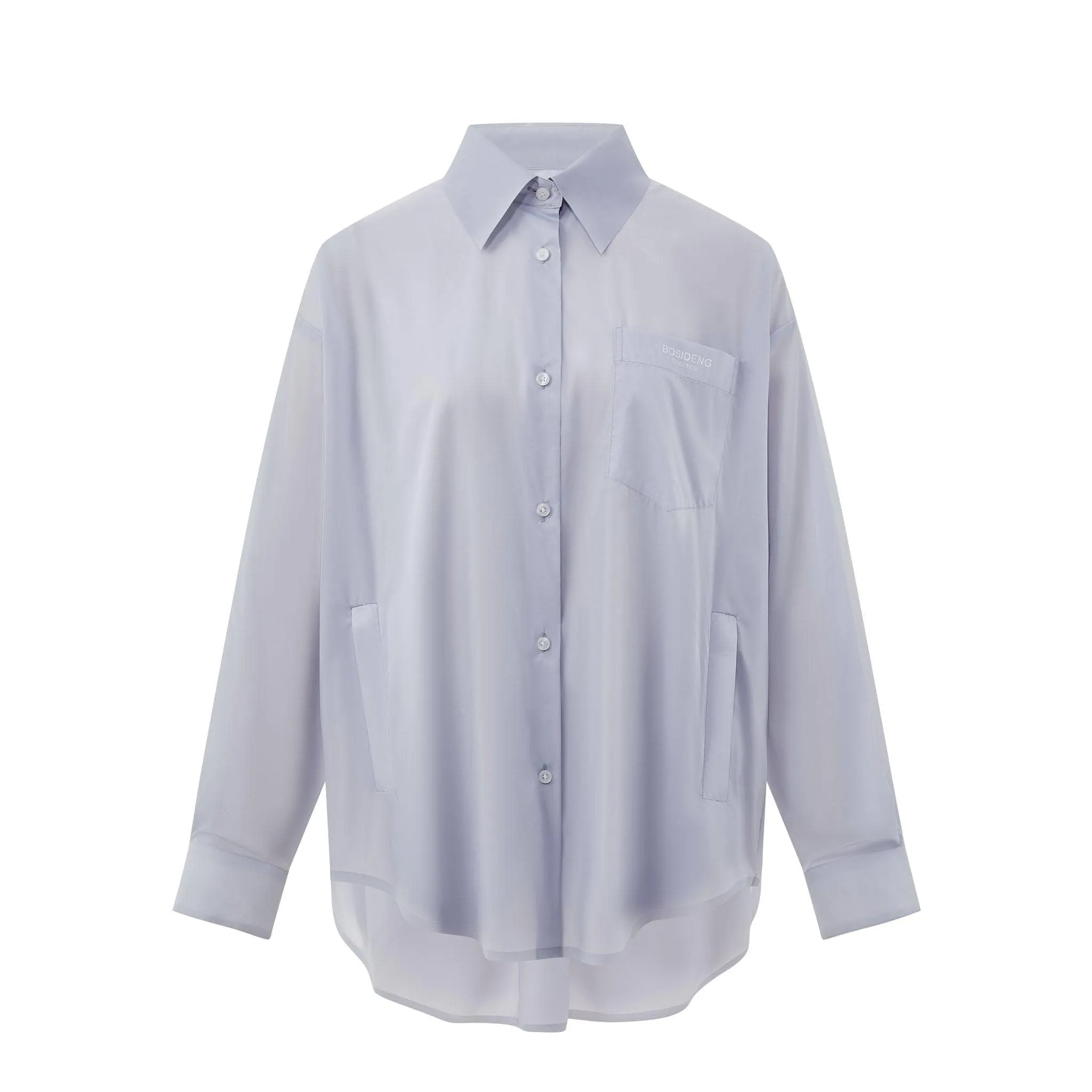 Silk Blend Summer Protection Relaxed Shirt