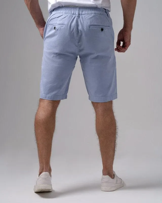 SLIM-FIT CHINO SHORT - SKY BLUE