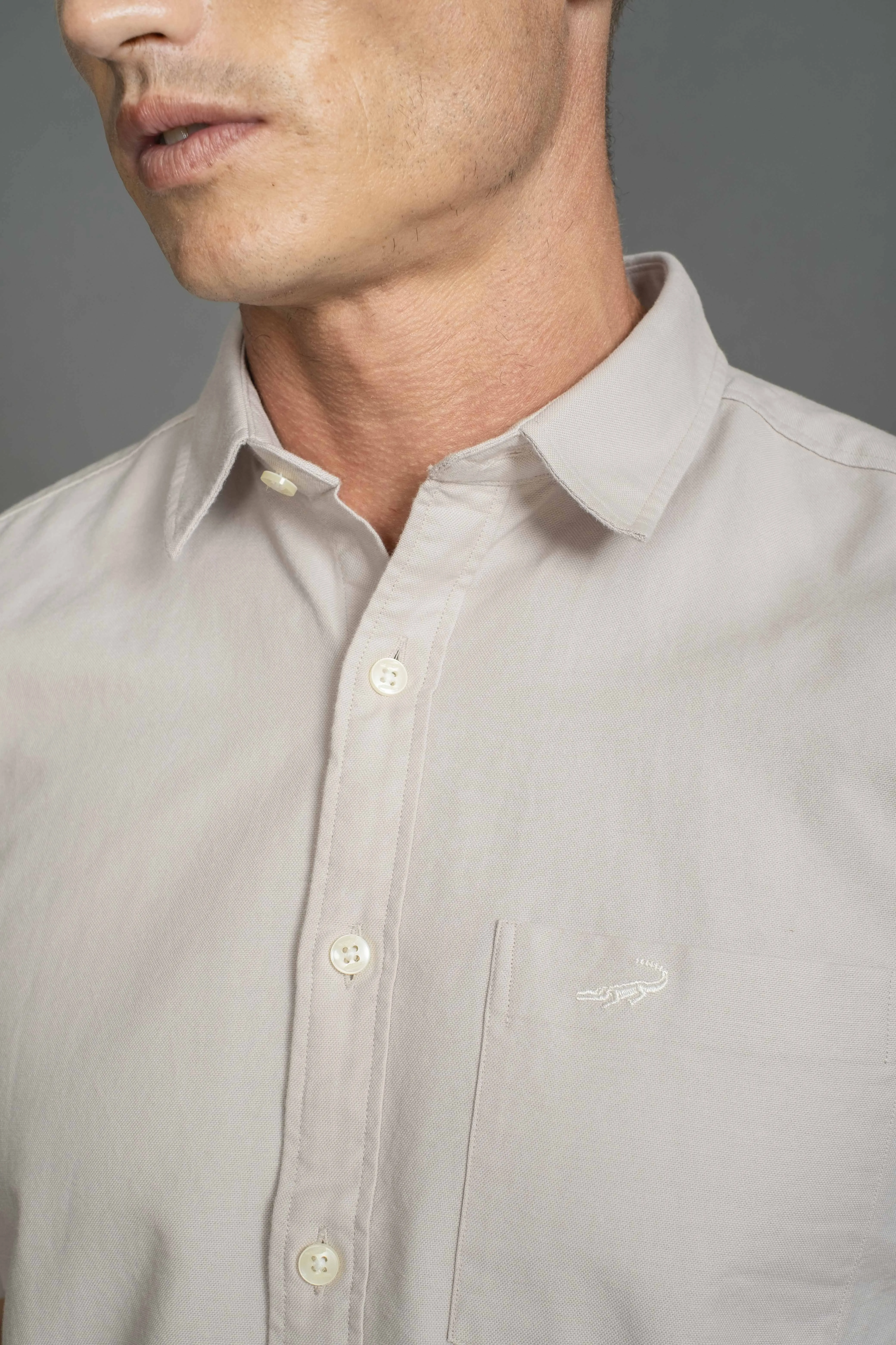 Slim Fit Short sleeves - Casual Shirt - Rugby Tan