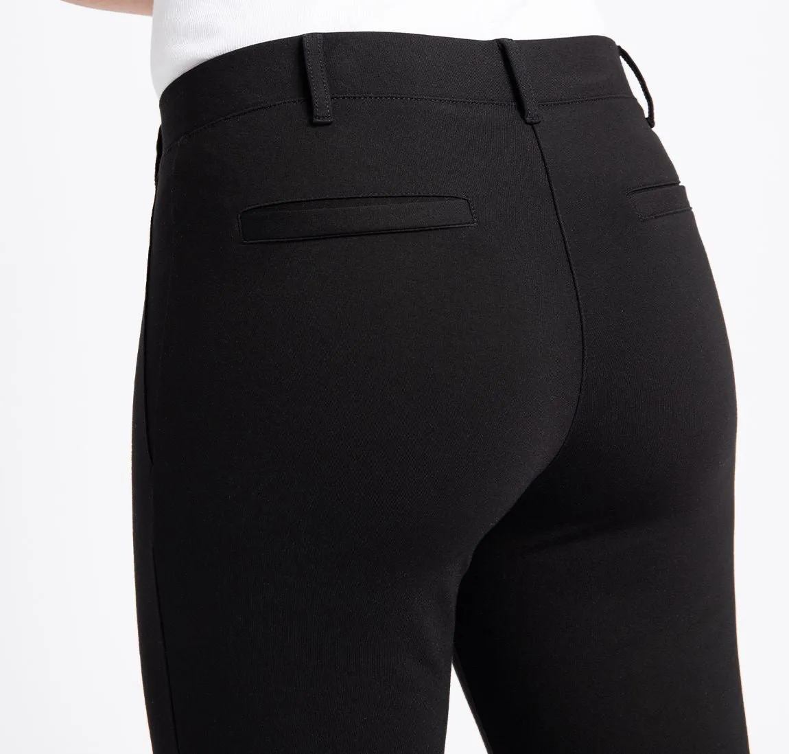 Straight-Leg | Classic Dress Pant Yoga Pants (Black)