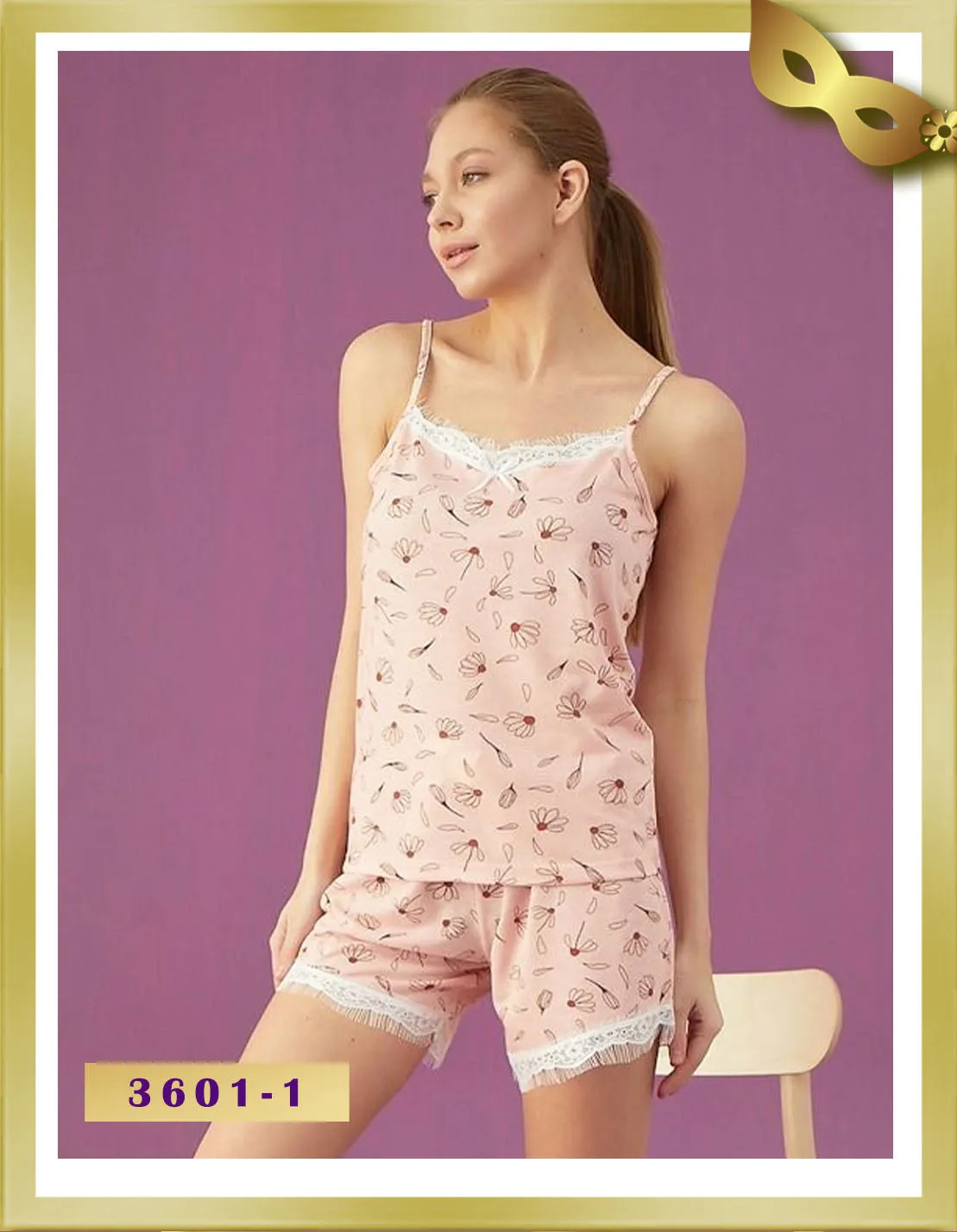 Straps Short Pajama 3601-1