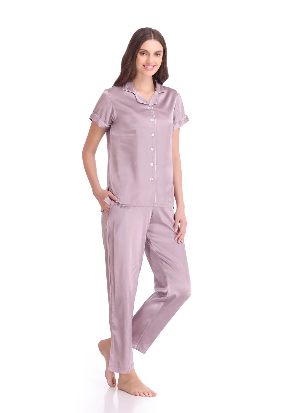 Teressa Night-suit in Periwinkle